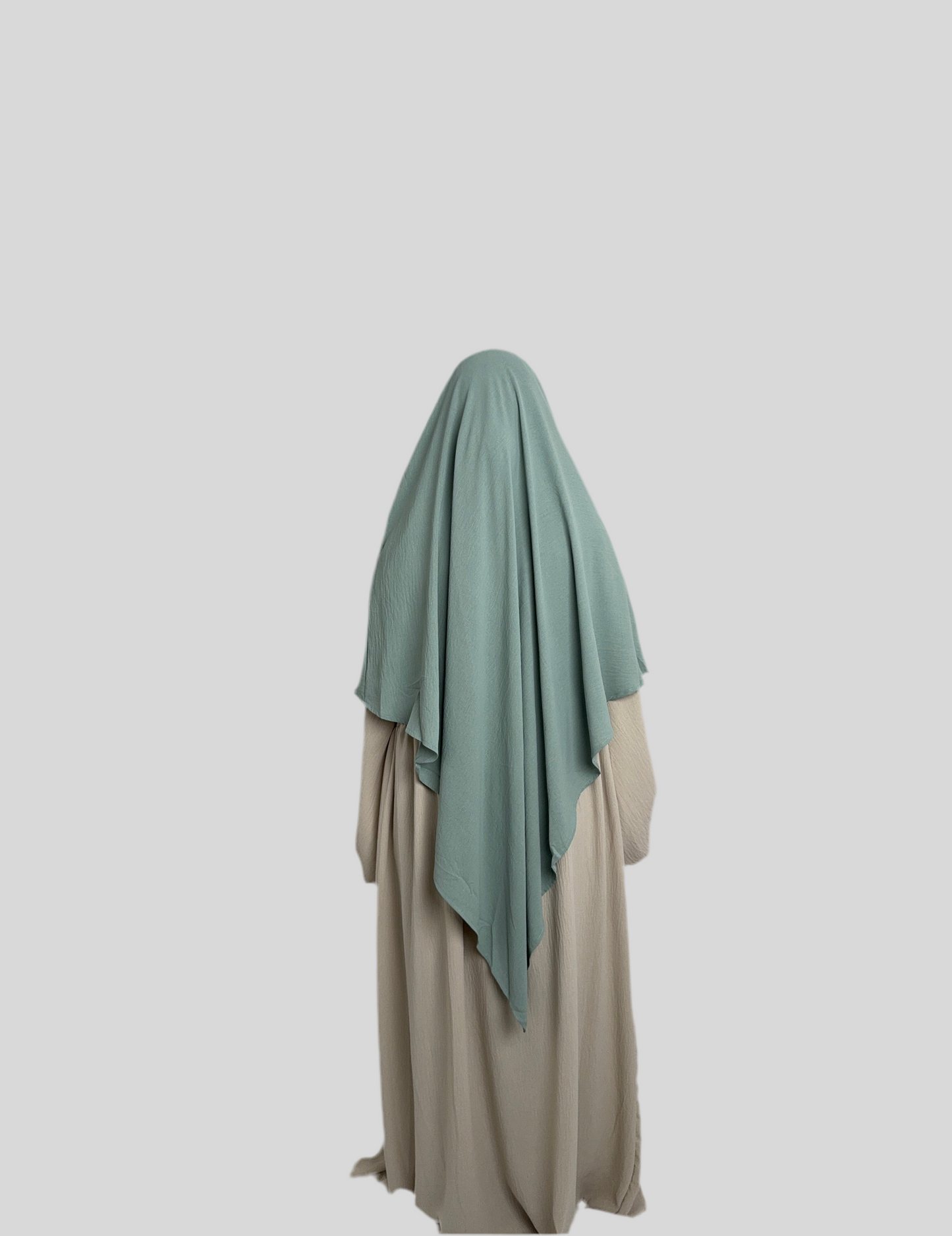 Water green Crepe Khimar