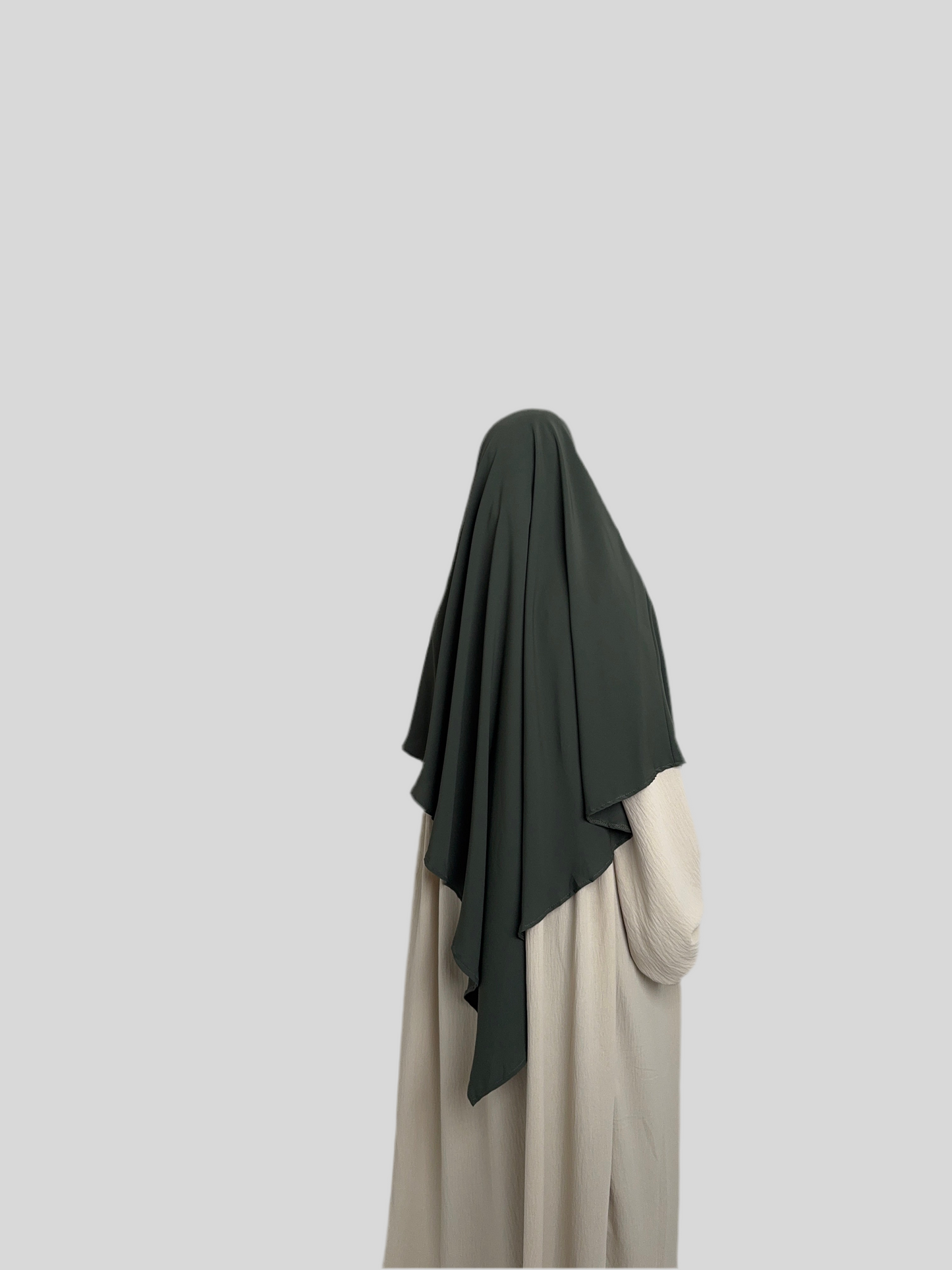 Green Medina Silk Khimar