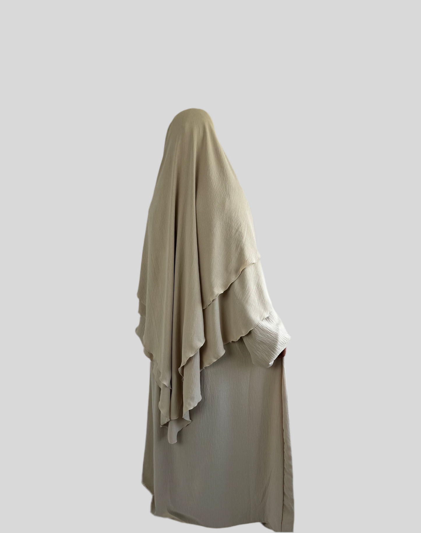 Cream Abaya & Khimar Set ASSIYA