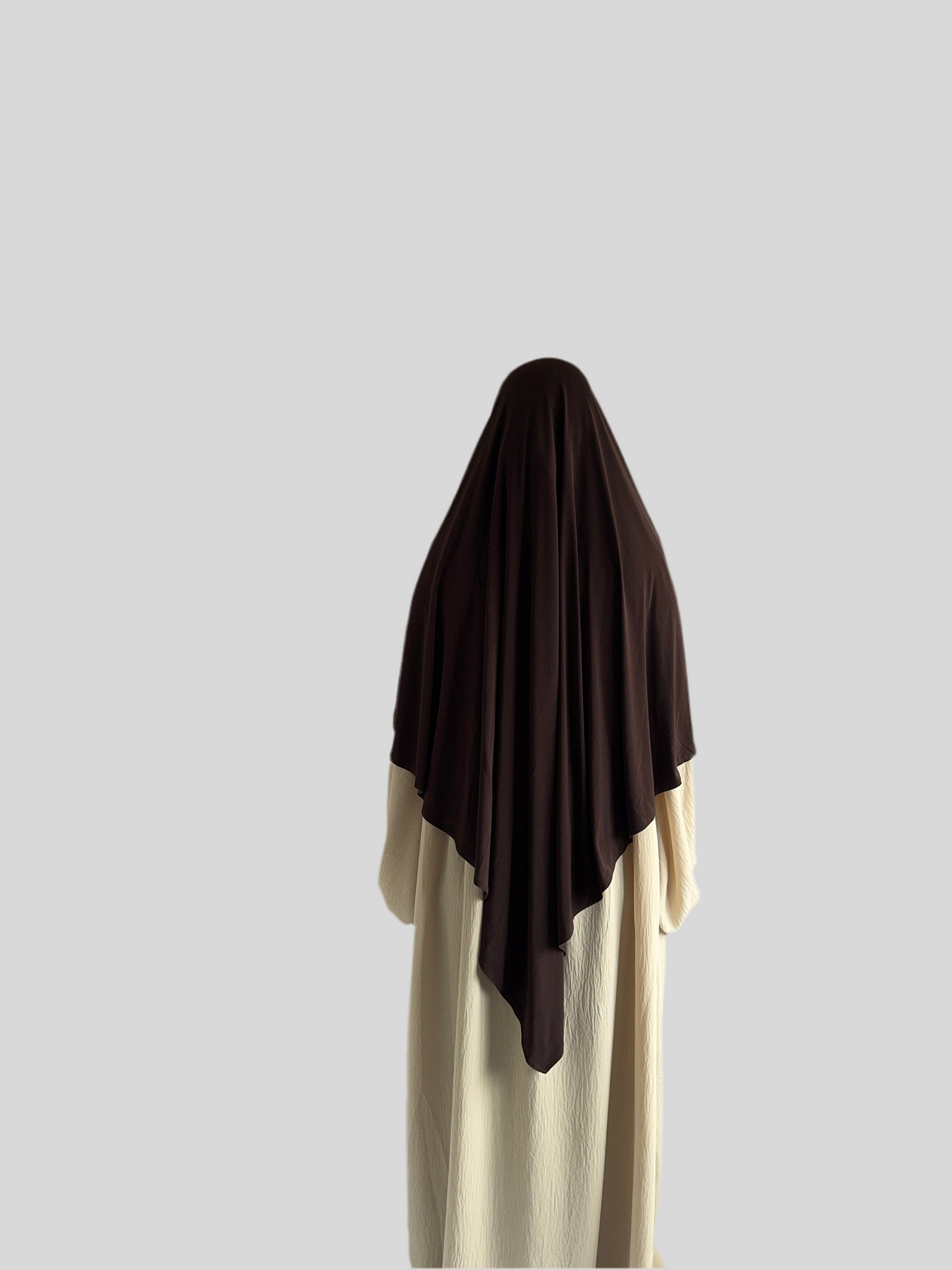 Premium Jersey Khimar dark Brown