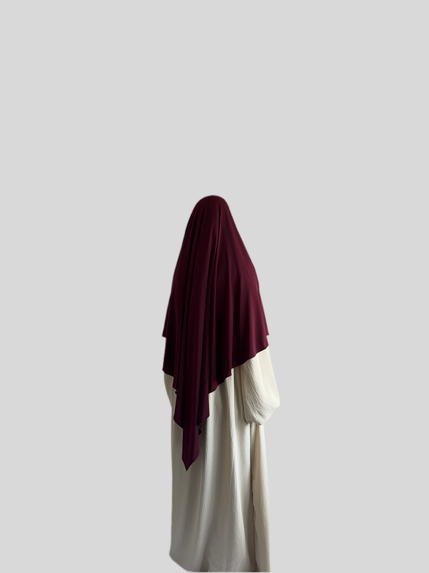 Regular Premium Jersey Khimar burgundy