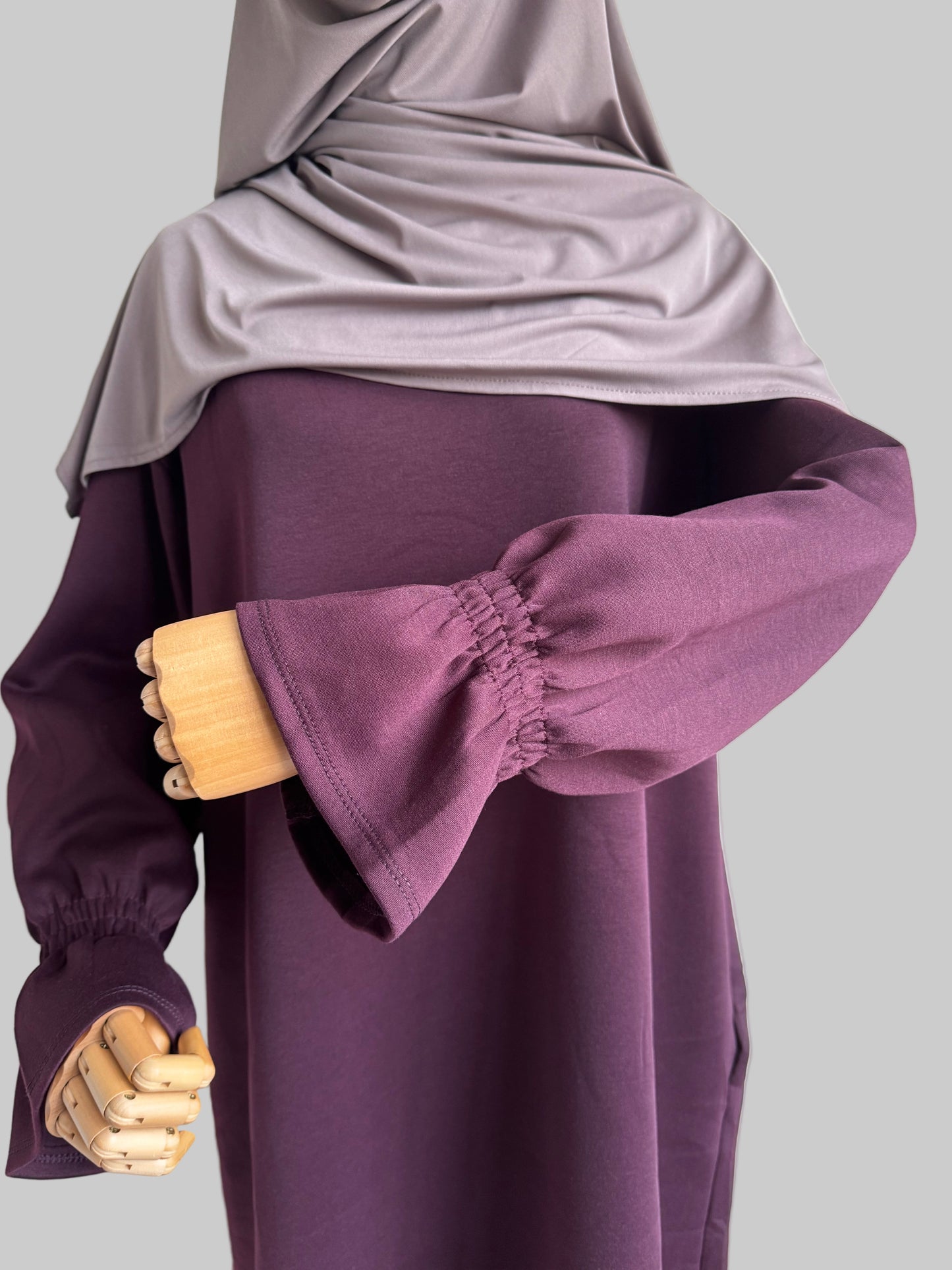 Plum Winter Abaya - Warm Modest Abaya - Winter Abaya Dress