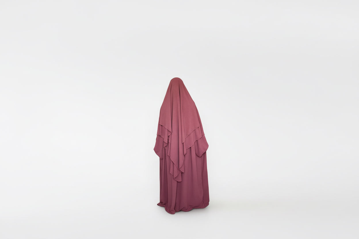 Pink blush Abaya & Khimar Set ASSIYA