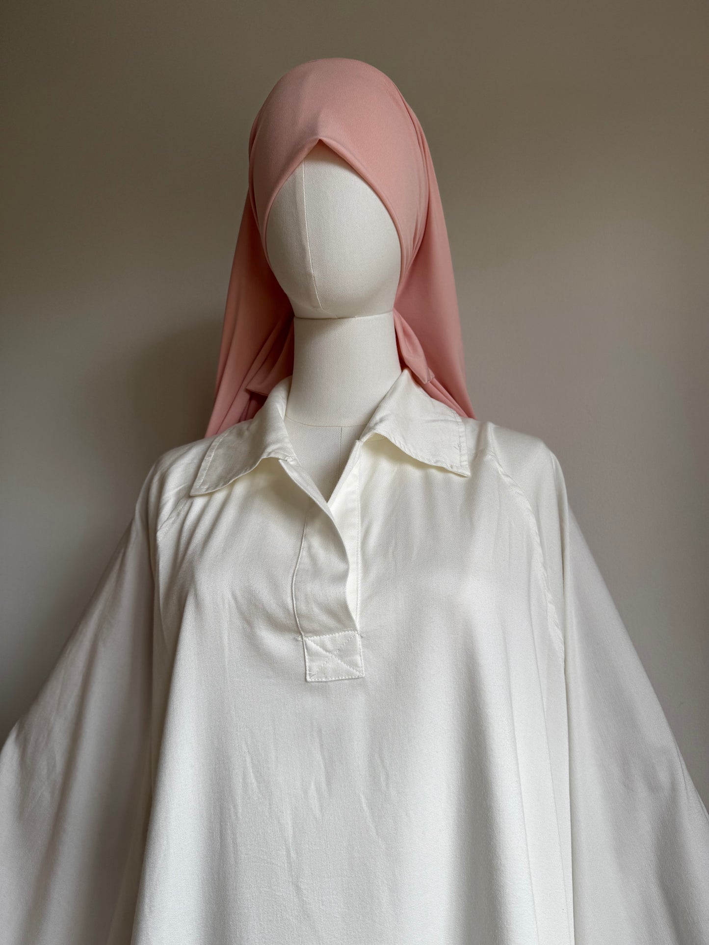 White abaya Jasminah