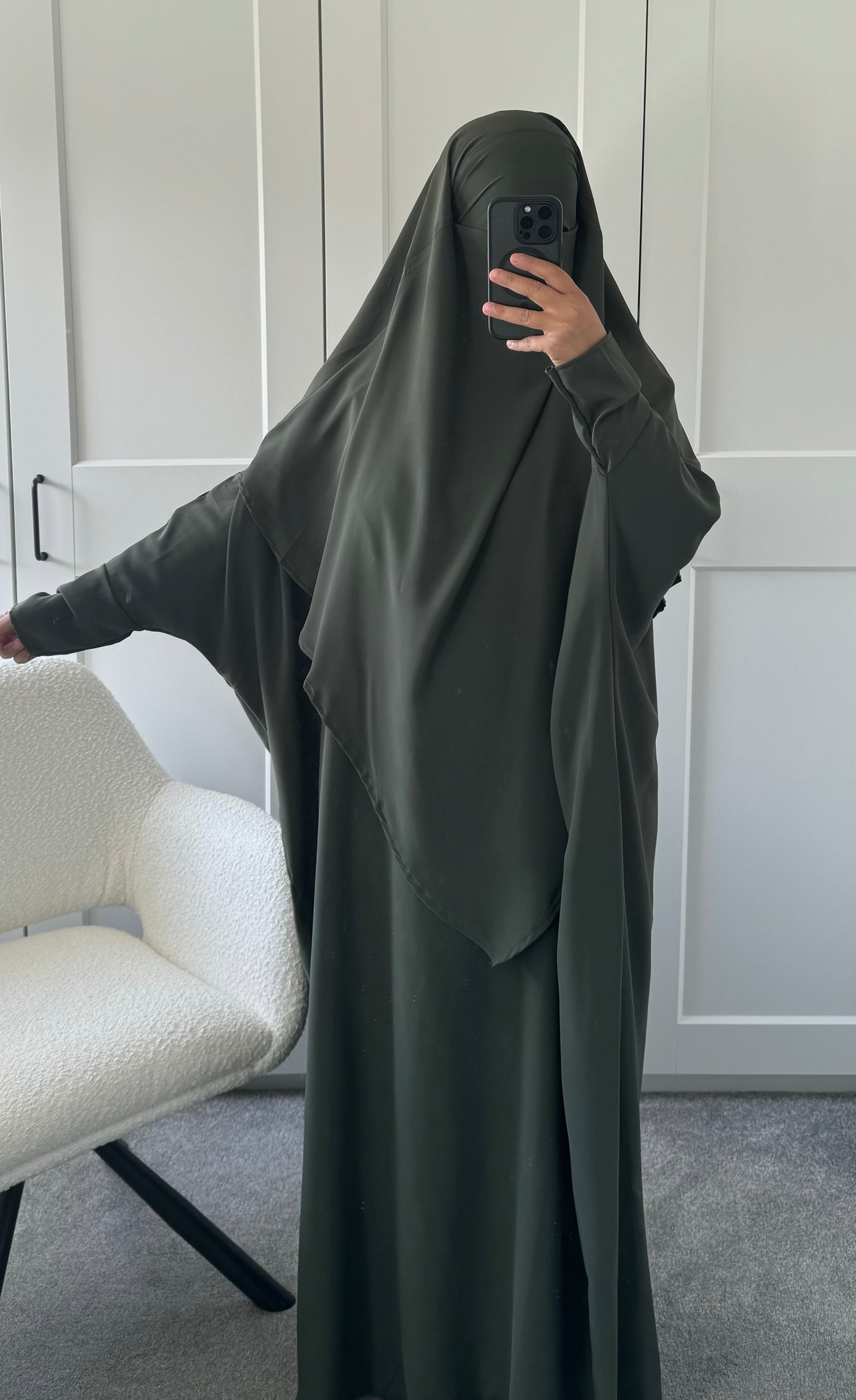 Abaya & Khimar Set KHADIJA(Madina Silk)