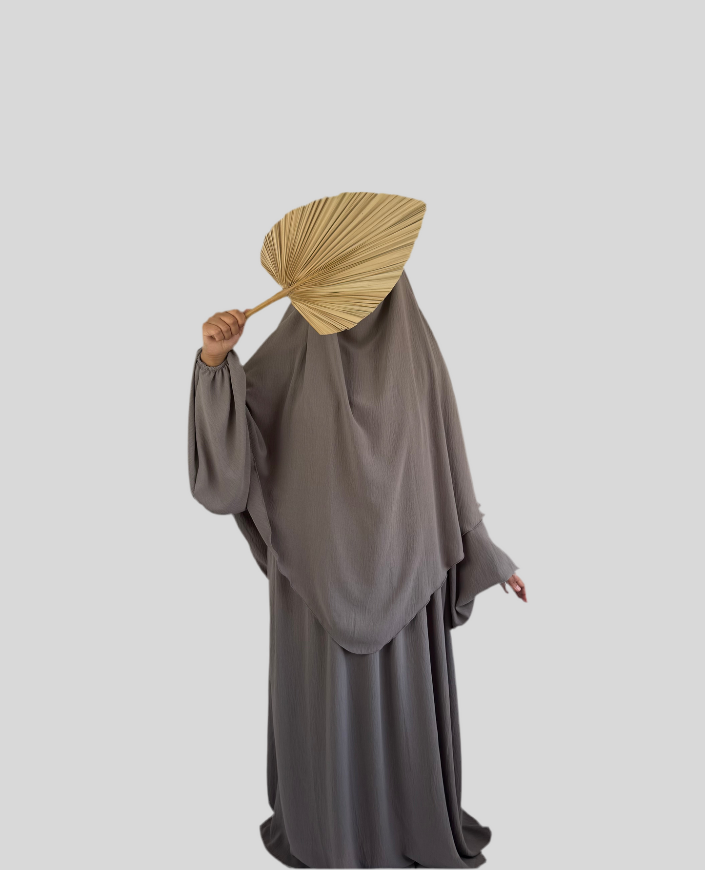 Taupe Abaya & Khimar Set ASSIYA