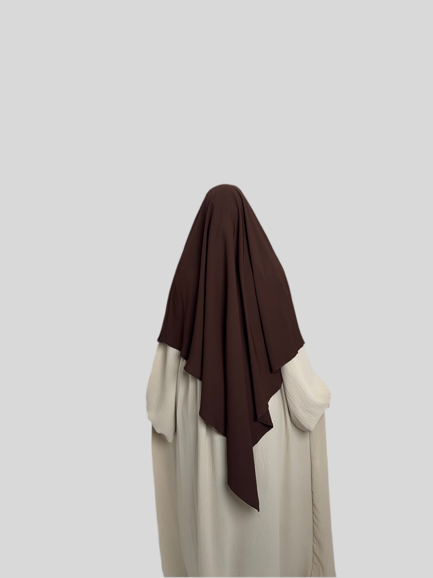 Dark brown Medina Silk Khimar