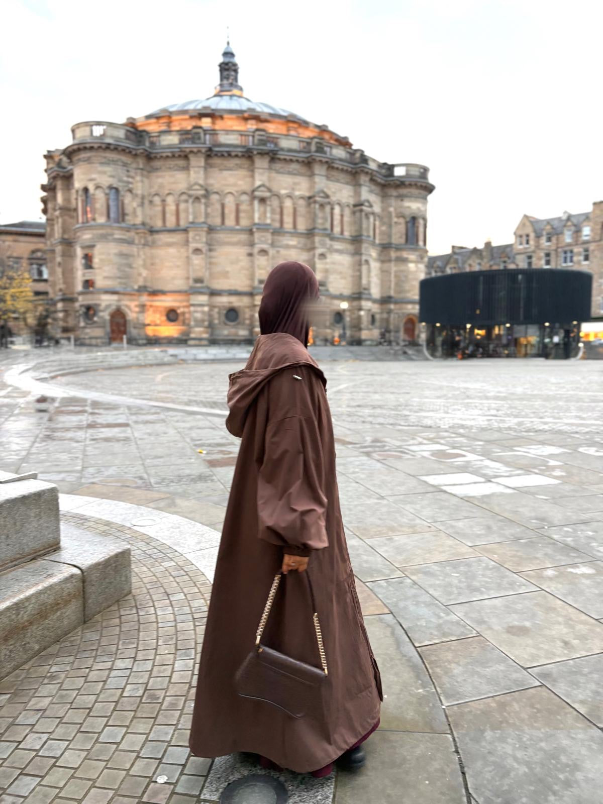 Brown Raincoat Abaya