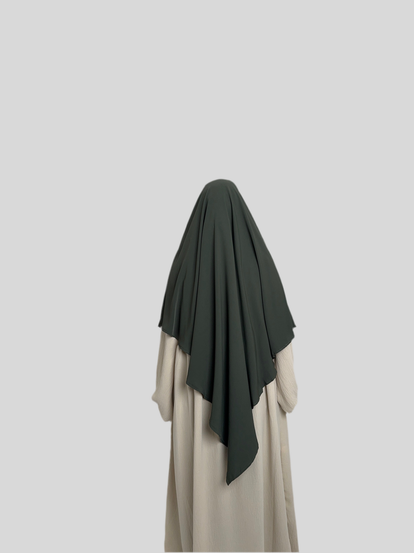 Green Medina Silk Khimar