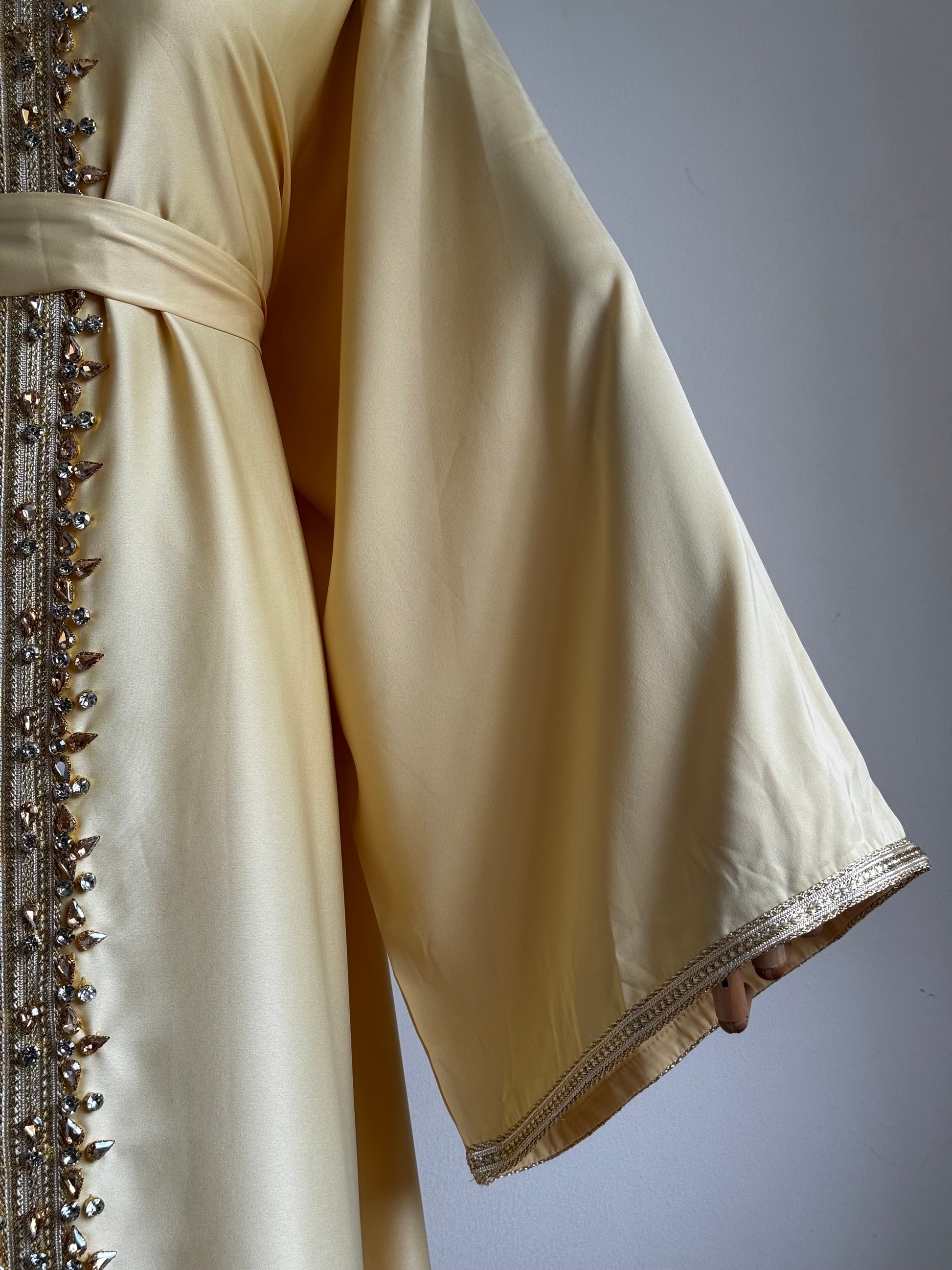 Yellow Moroccan Caftan - Caftan ALYA Dress - Elegant Moroccan Dress