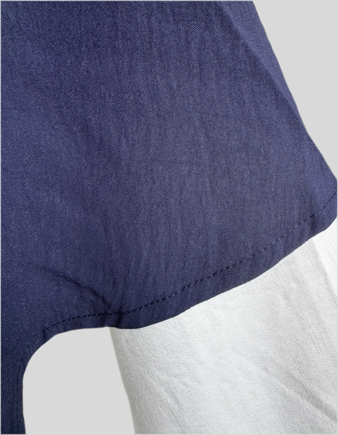 Navy Crepe Khimar