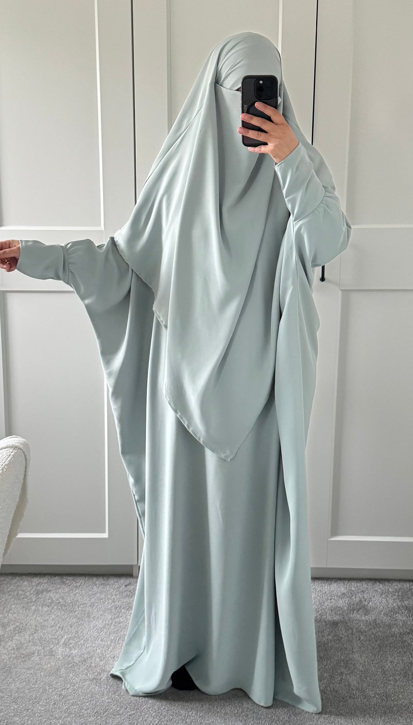 Abaya & Khimar Set KHADIJA(Madina Silk)
