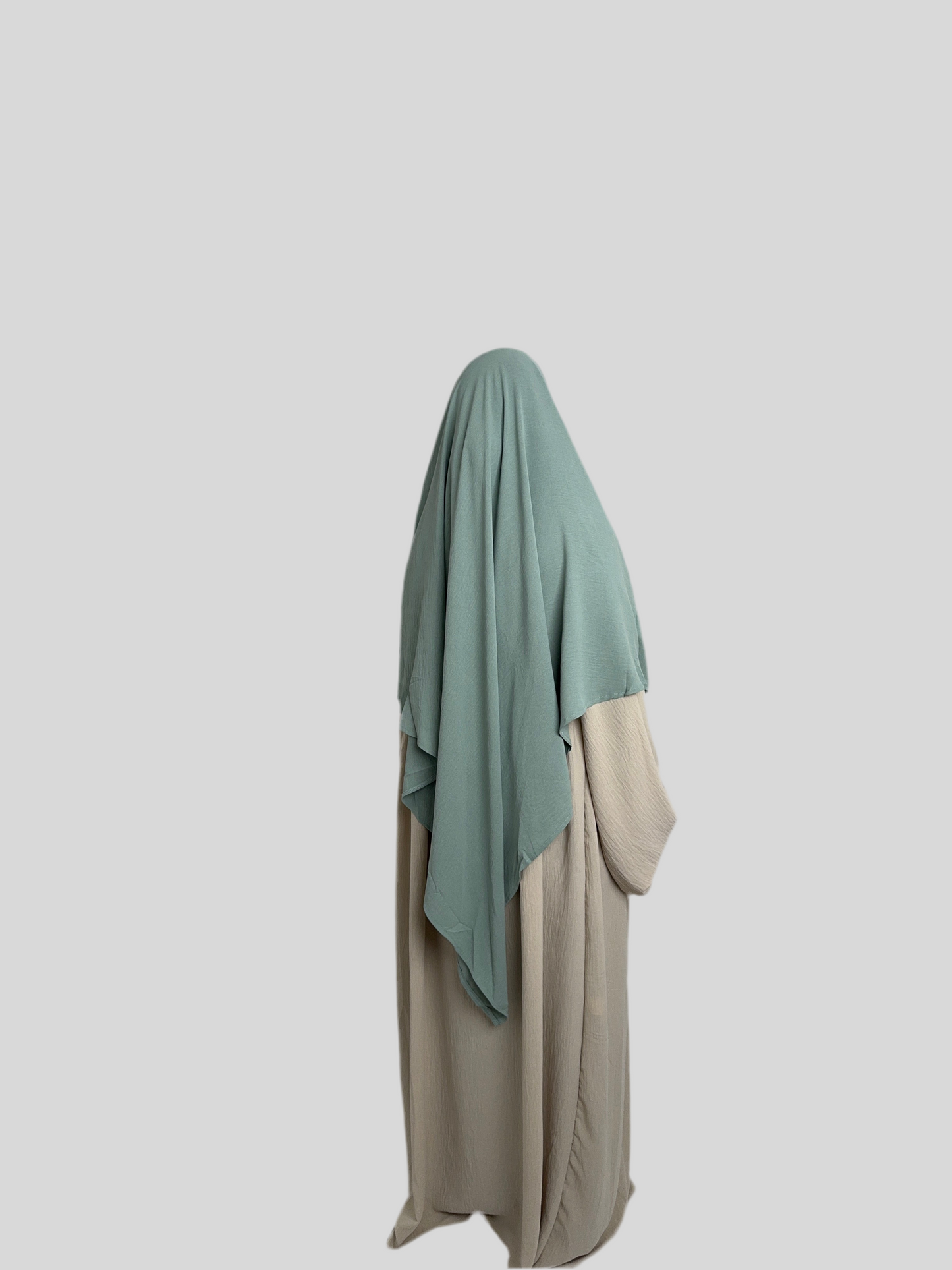 Water green Crepe Khimar