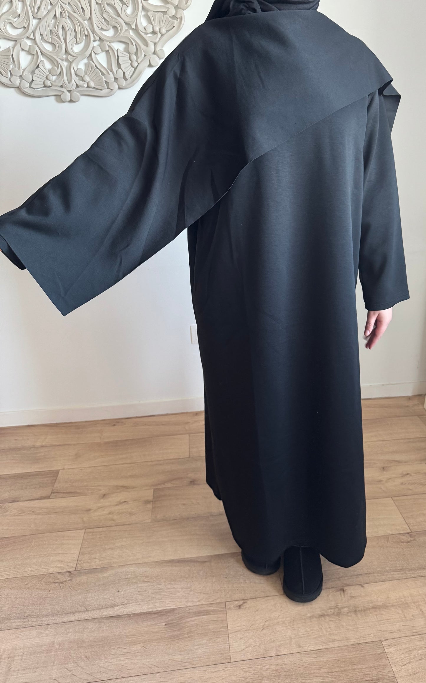 Abaya Cape winter Black