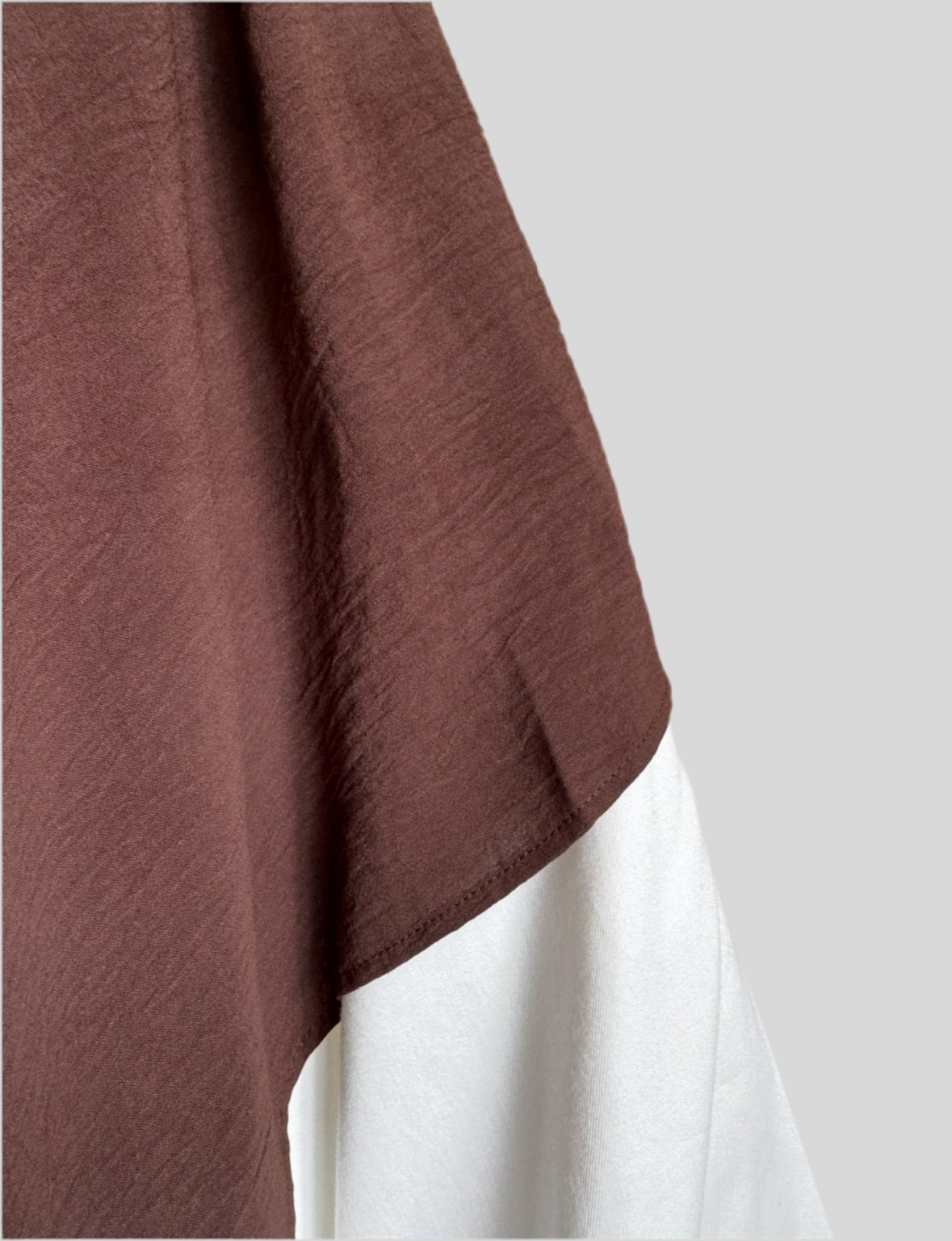 Dark brown Crepe Khimar