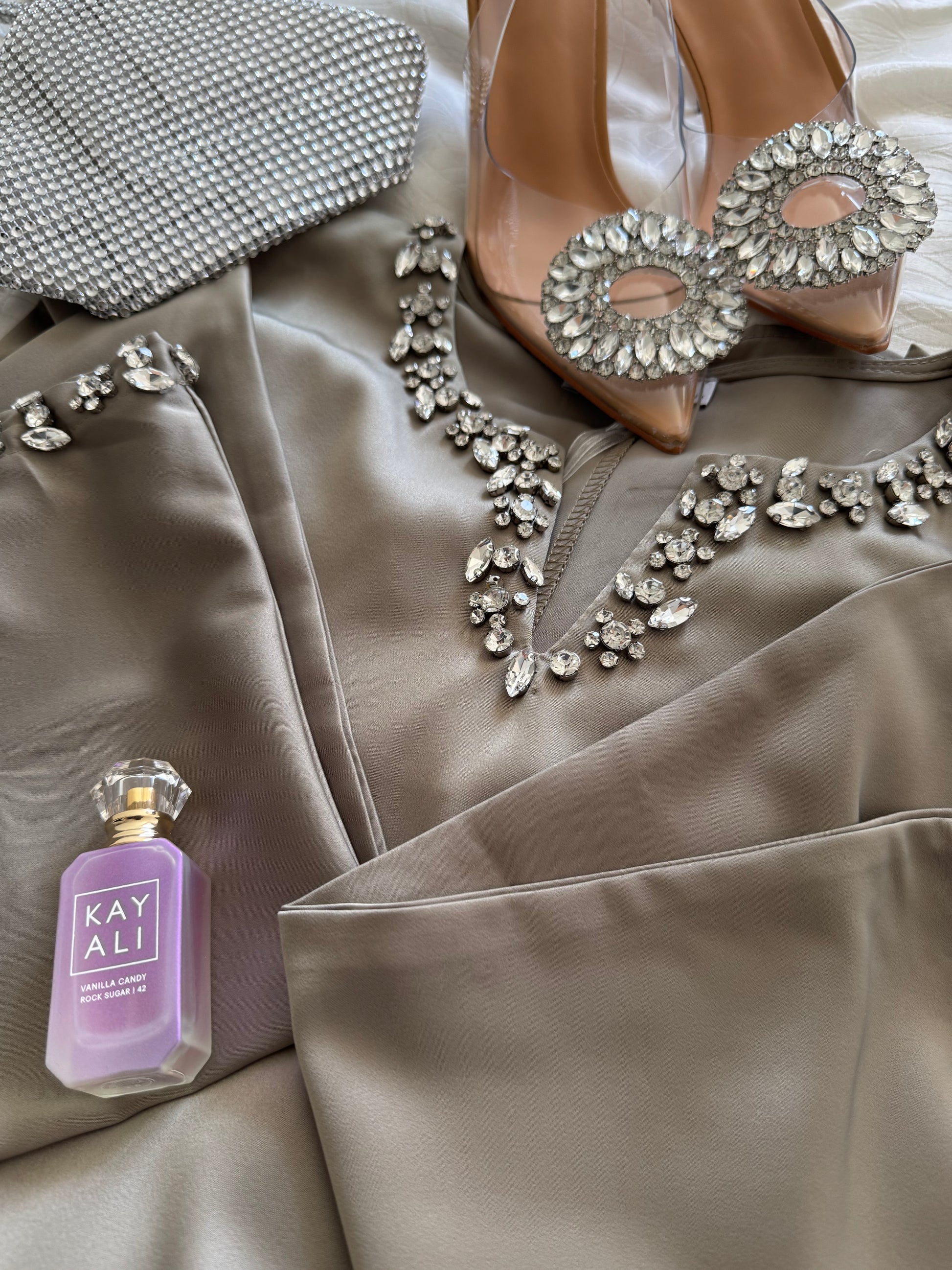 Taupe Abaya ALYA - Modest Taupe Abaya - Elegant Abaya Dress