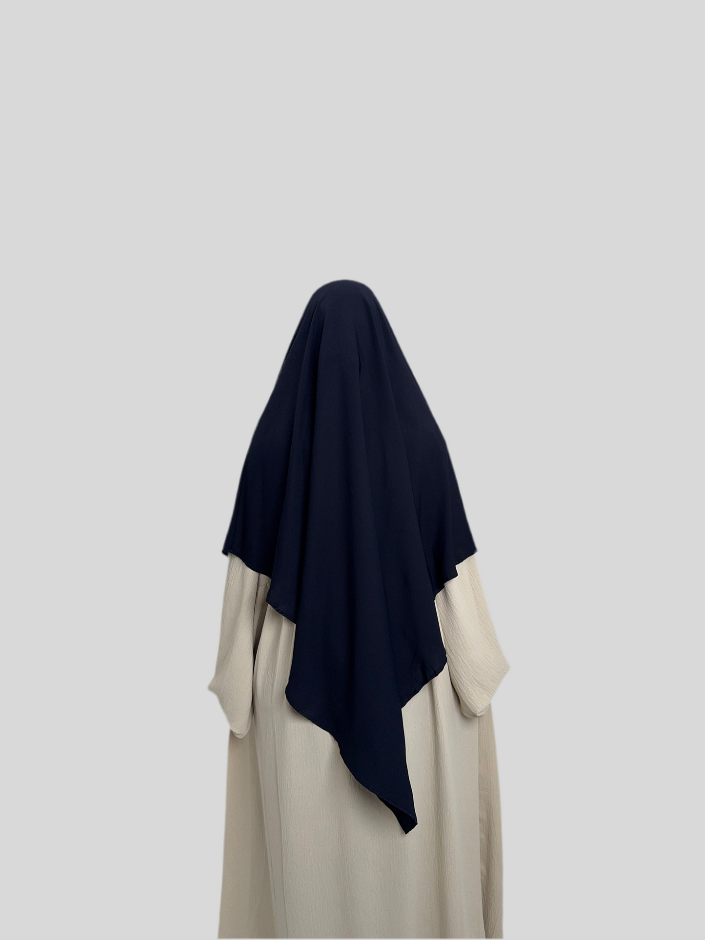 Navy Medina Silk Khimar