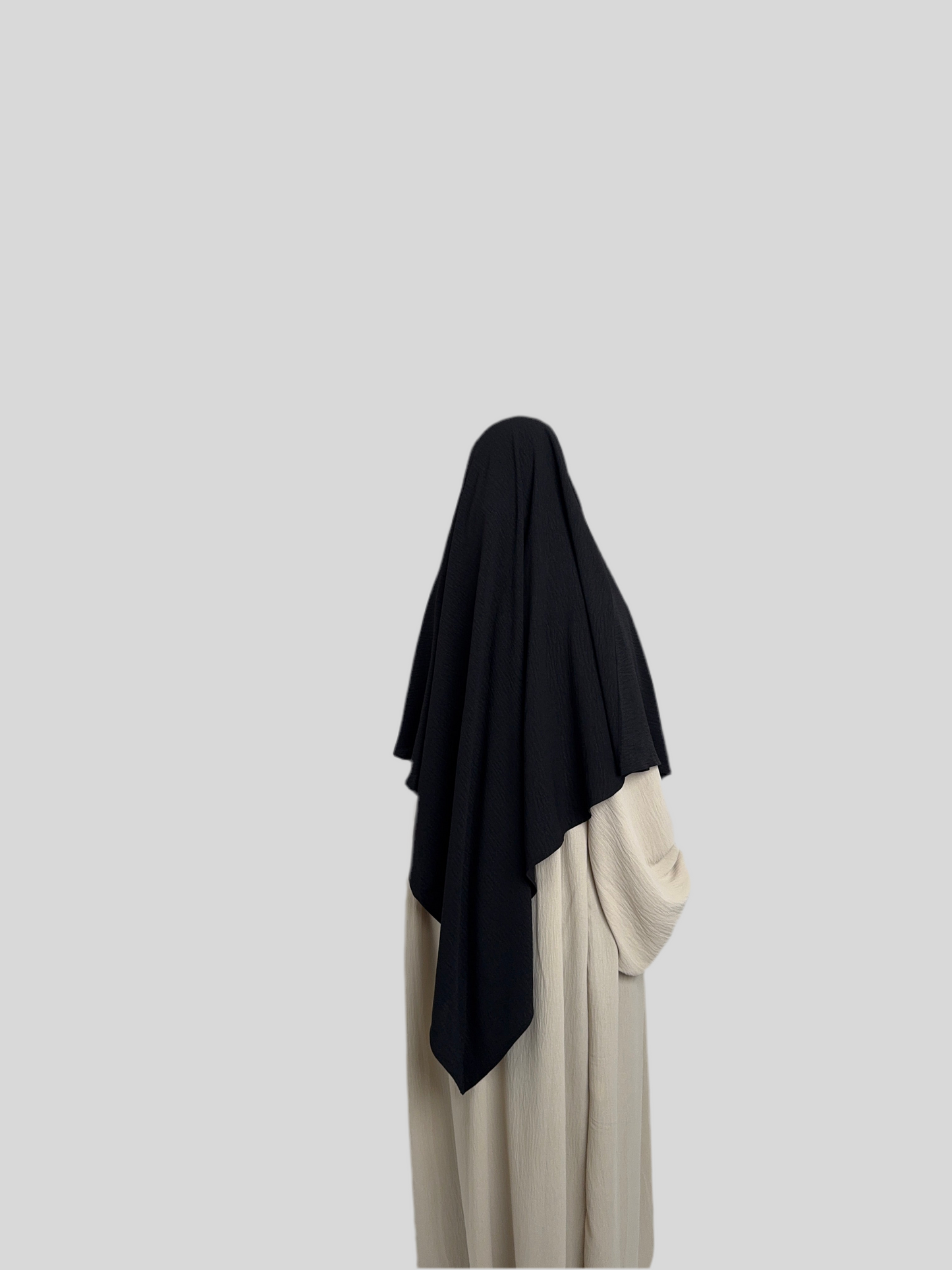Black Crepe Khimar