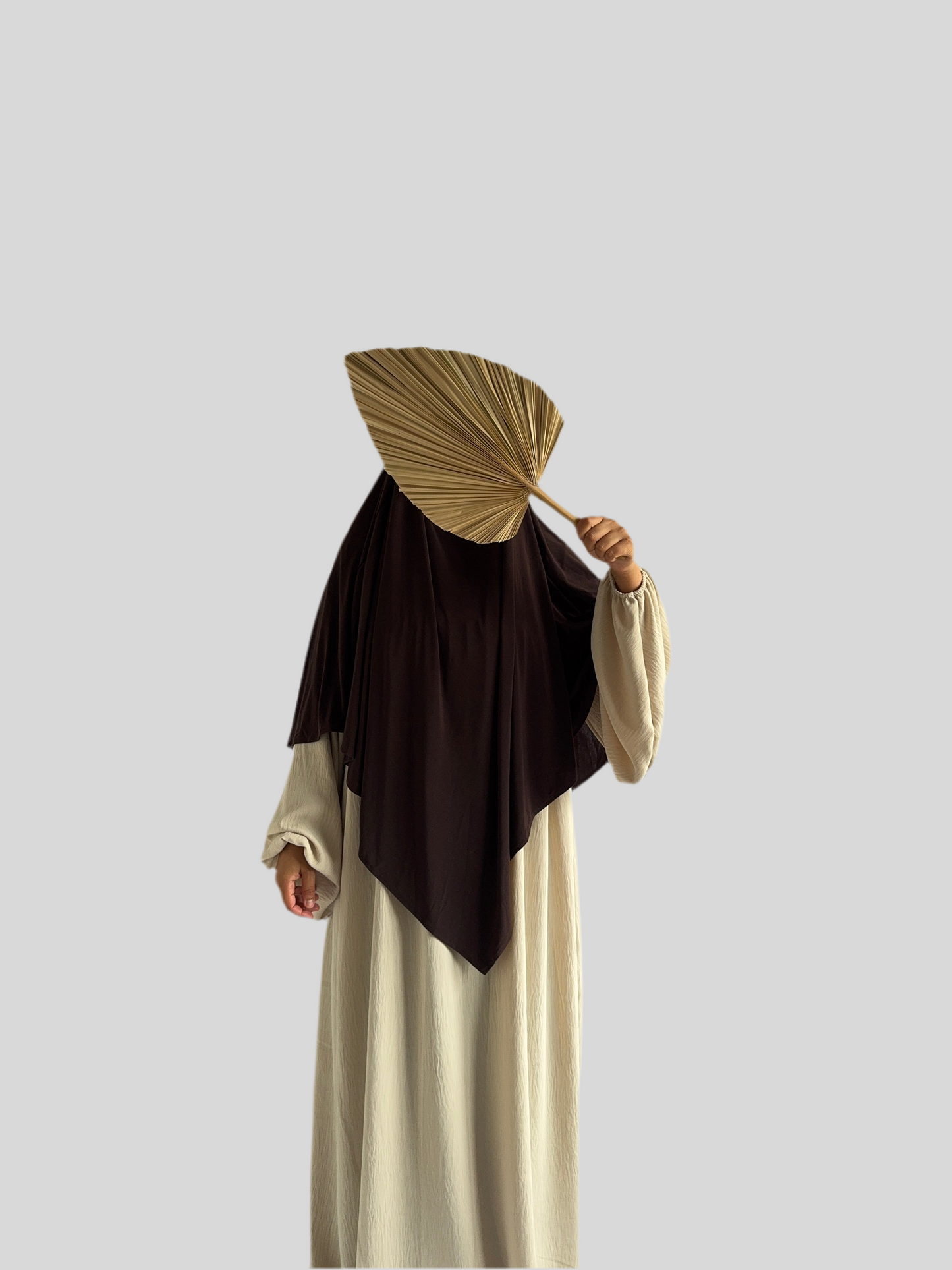Premium Jersey Khimar dark Brown