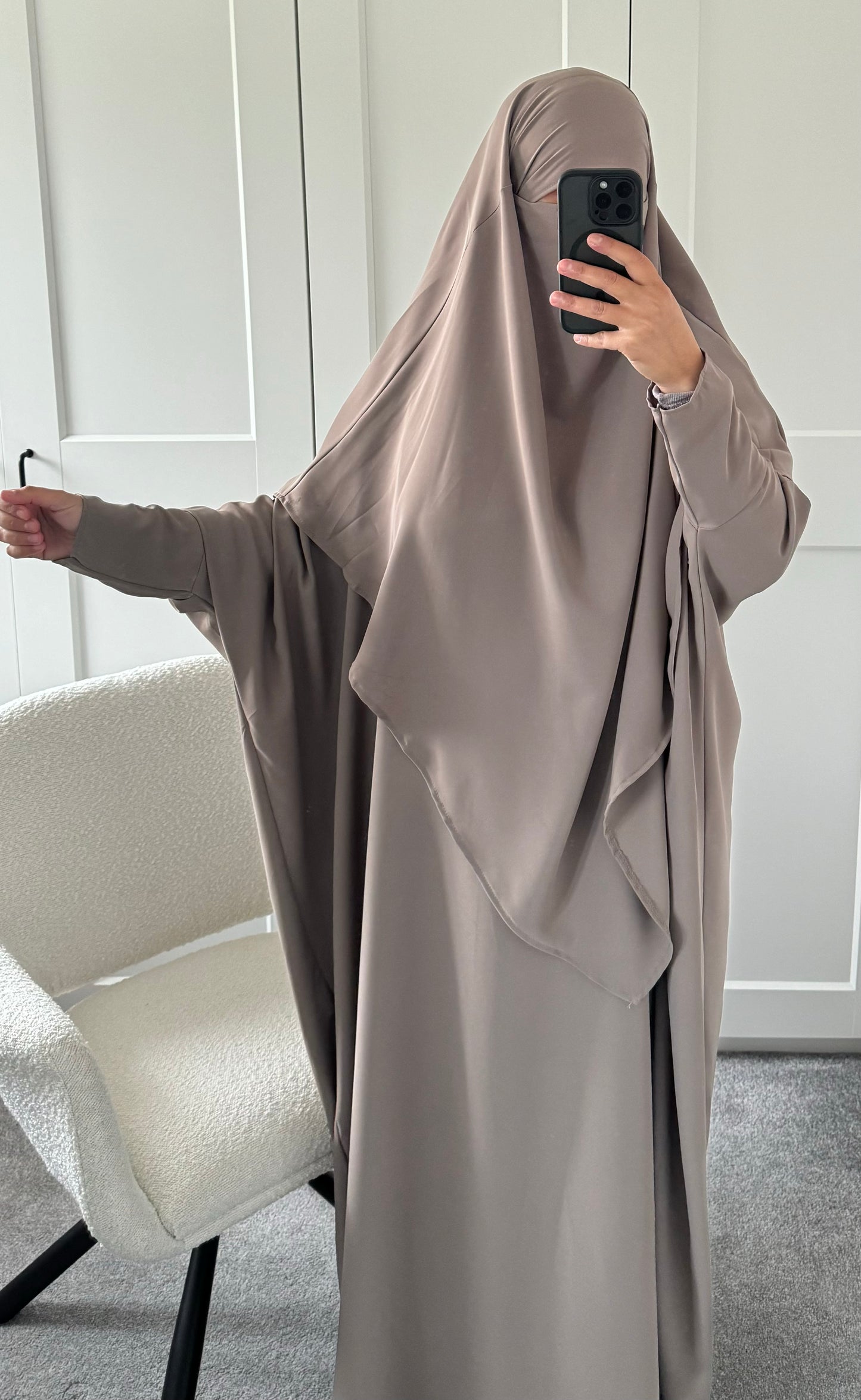 Abaya & Khimar Set KHADIJA(Madina Silk)