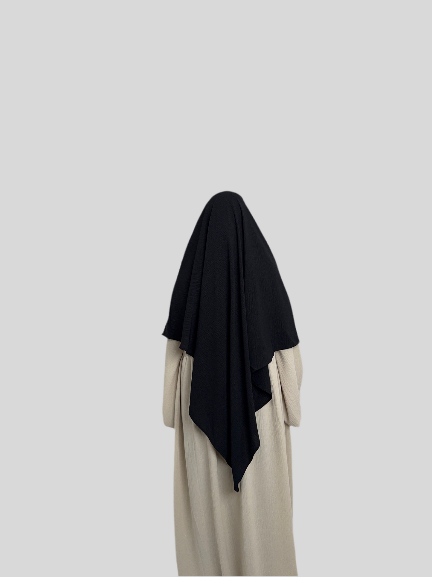 Black Crepe Khimar