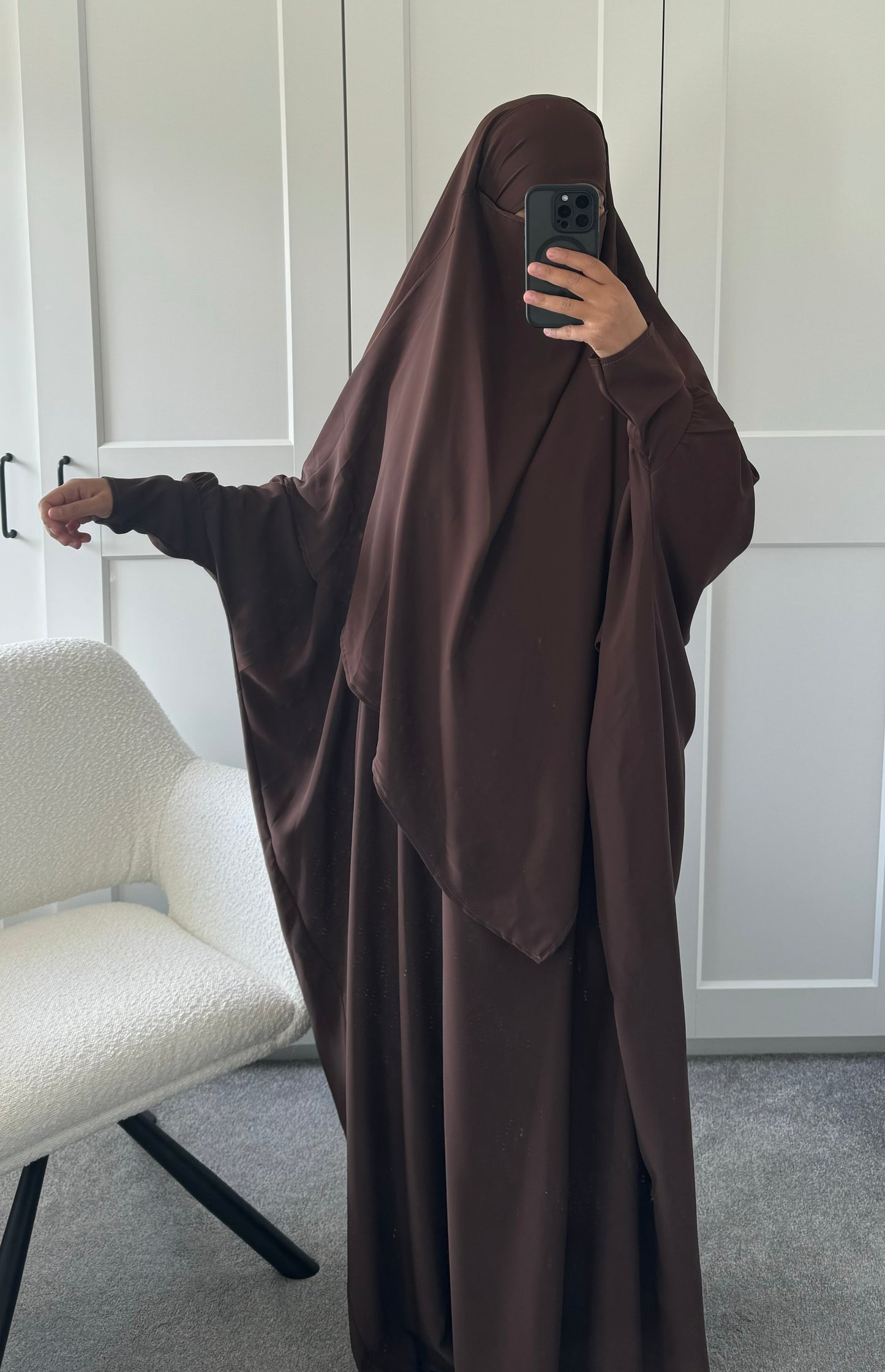 Abaya & Khimar Set KHADIJA(Madina Silk)
