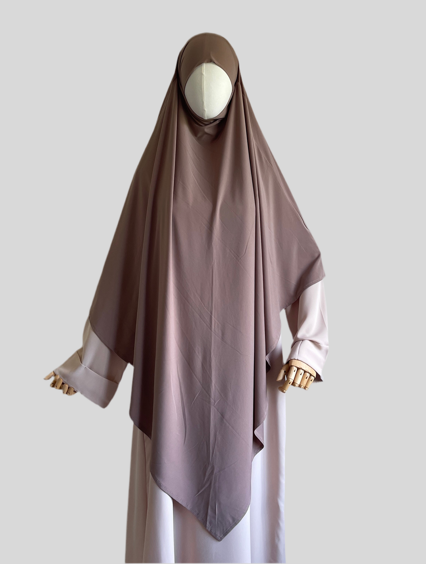 Maxi Pinky Taupe Premium Jersey Khimar