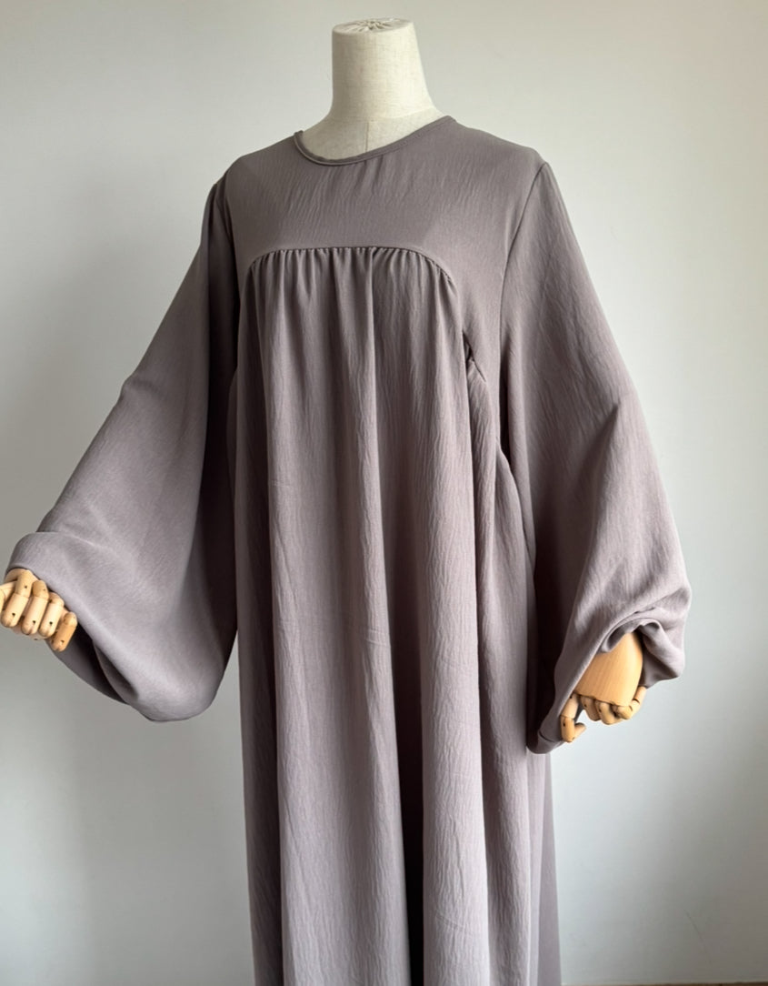 Taupe Abaya & Khimar Set ASSIYA