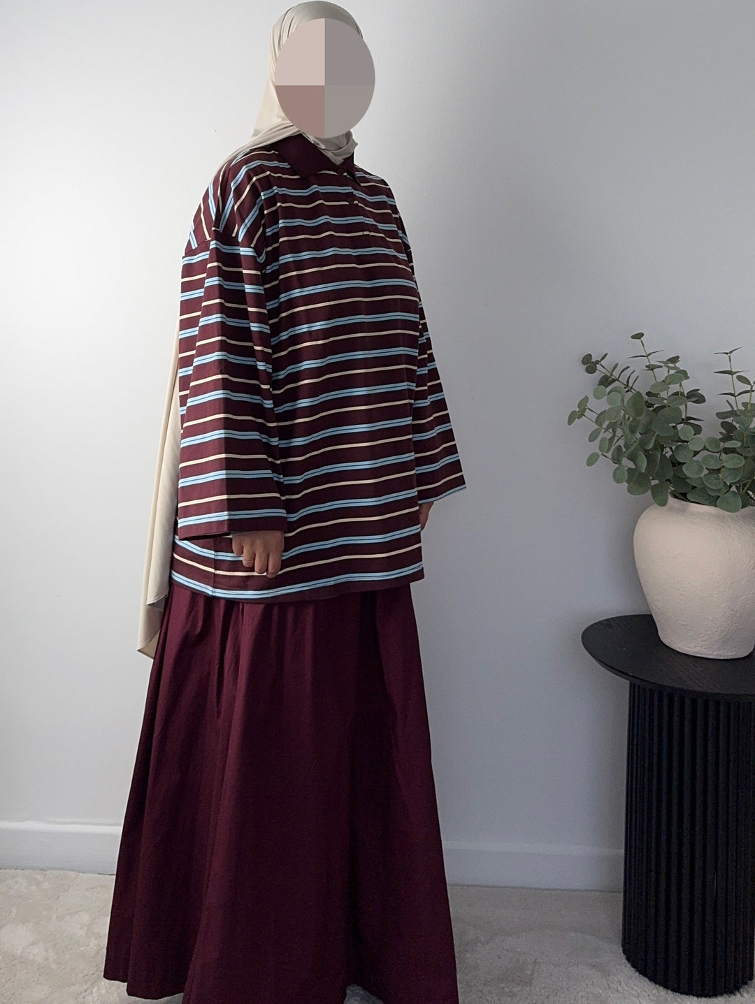 The Essential Modest striped Polo