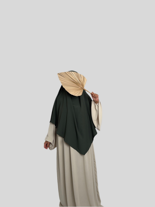 Green Medina Silk Khimar