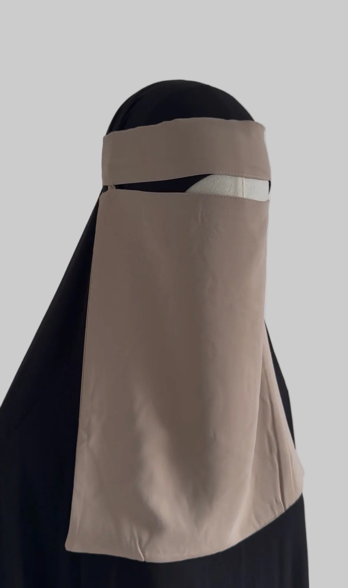 1 Layer Medina Silk Pull Down Niqab