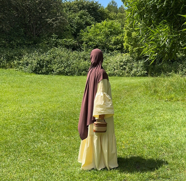Modest Flowy Cotton Maxi Dress