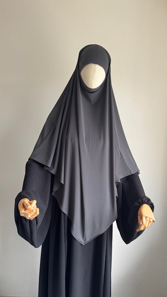 Regular Dark grey Premium Jersey Khimar