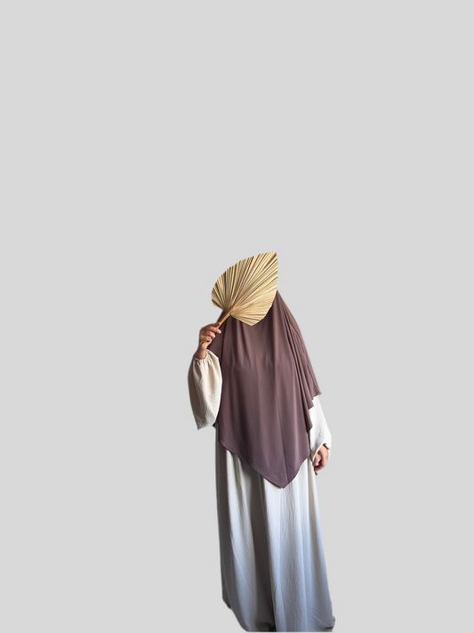 Regular Pinky mocha premium Jersey Khimar