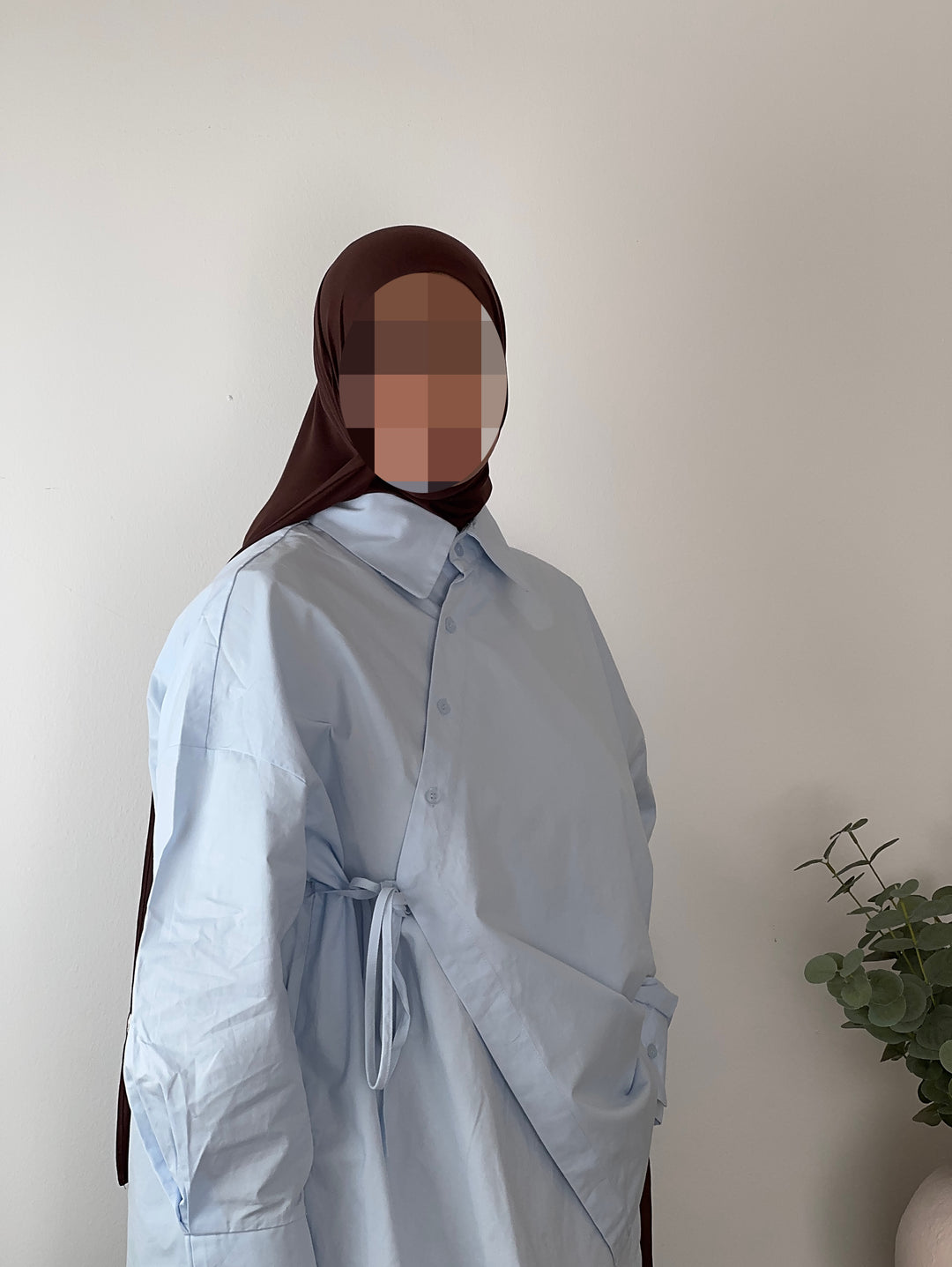 100% Cotton Asymmetrical Oversized Shirt – Modern Elegance
