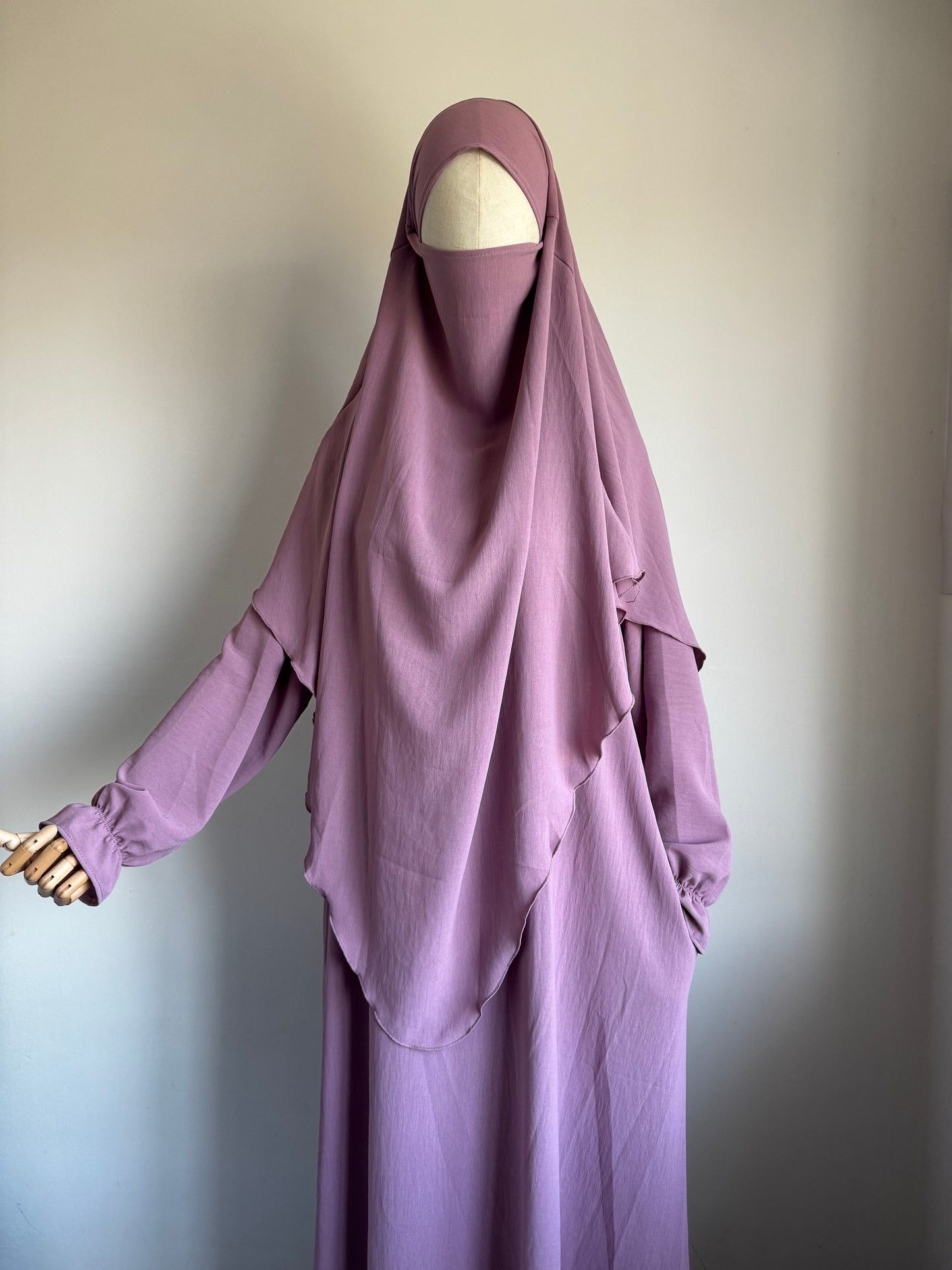 Pink Abaya & Khimar Set Mariya