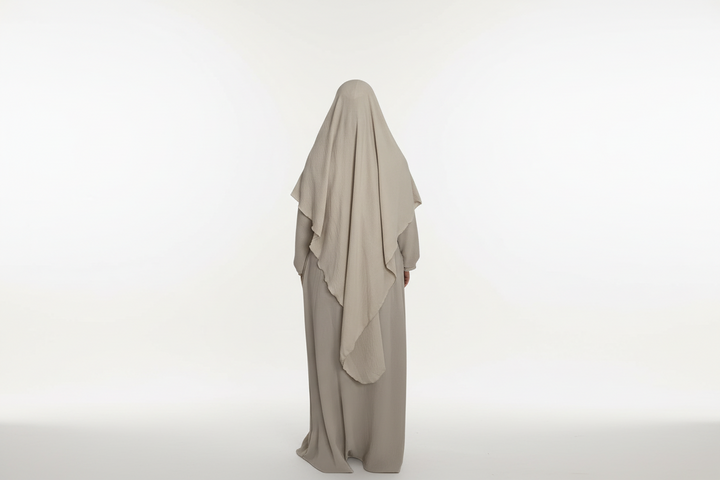 Cream Abaya &amp; Khimar Set - Mariya Abaya Khimar 