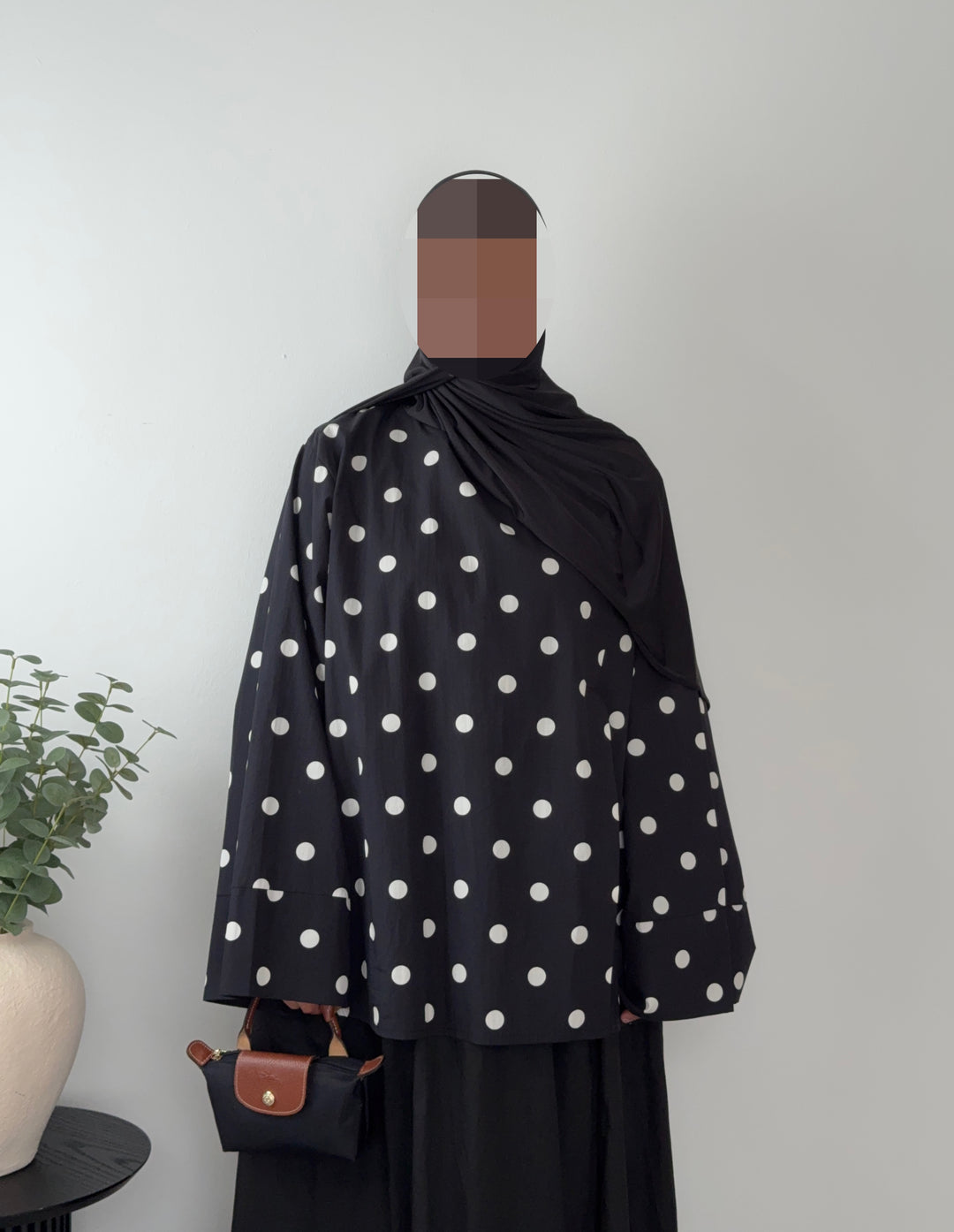 Modest Oversized Long Sleeve Blouse – 100% Cotton – Lightweight, Breathable &amp; Comfortable