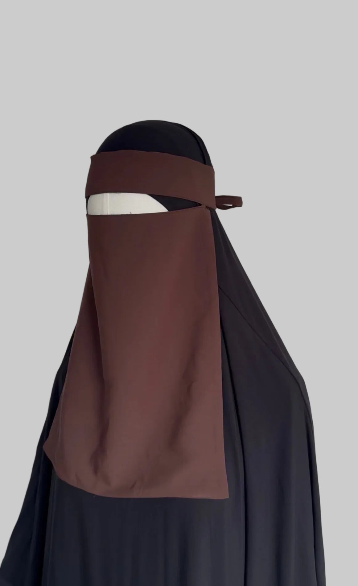 1 Layer Medina Silk Pull Down Niqab
