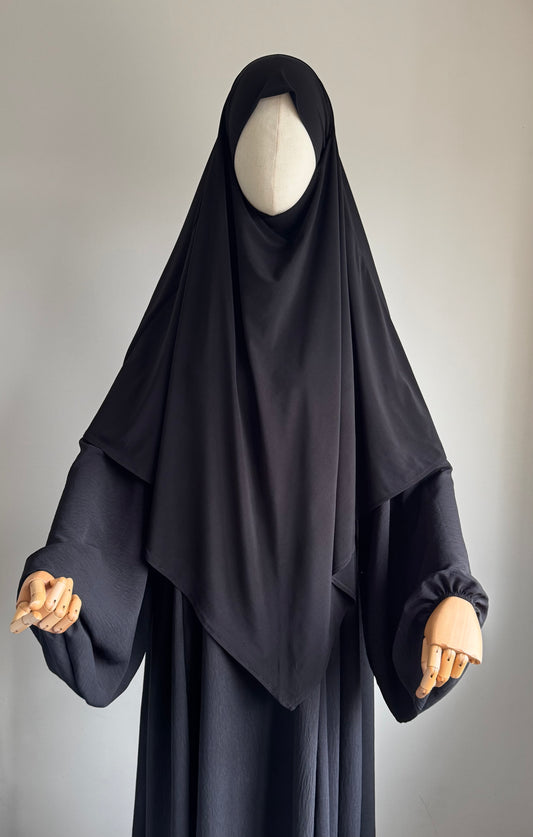 Regular Black Premium Jersey Khimar
