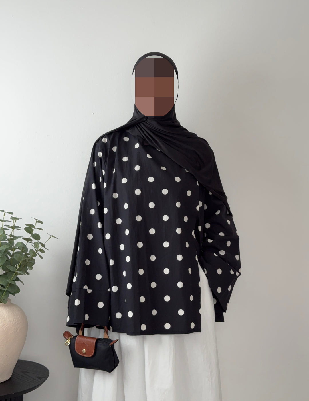 Modest Oversized Long Sleeve Blouse – 100% Cotton – Lightweight, Breathable &amp; Comfortable