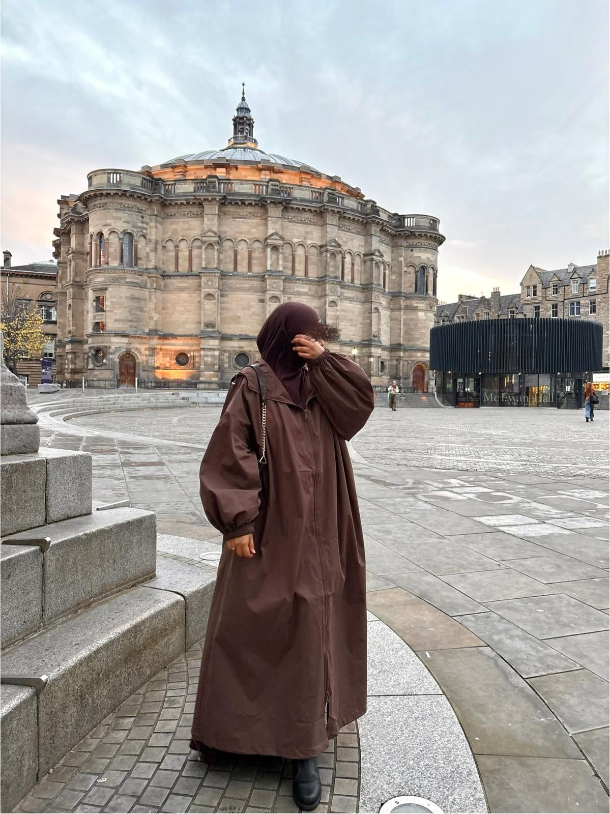 Brown Raincoat Abaya