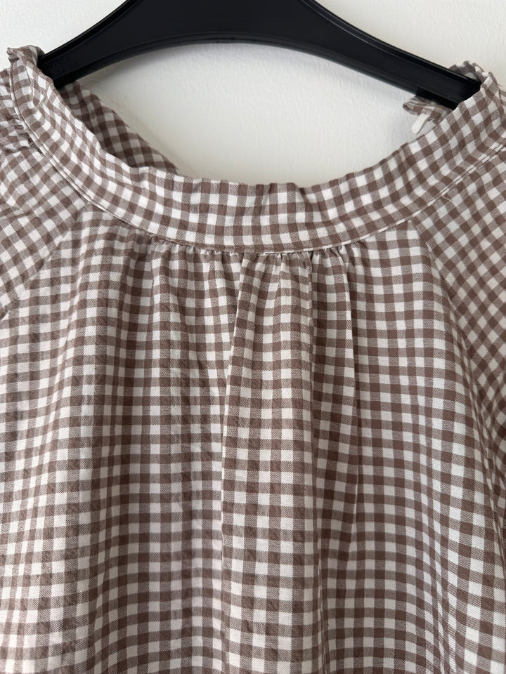 Gingham Modest Maxi Dress