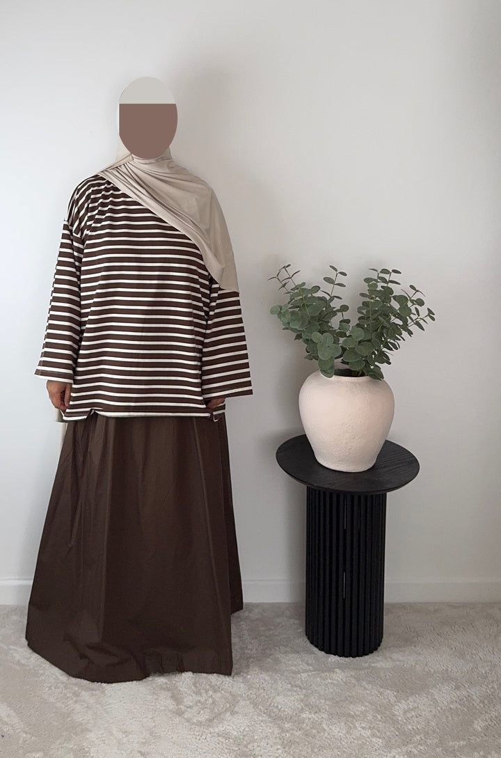 Premium 100% Cotton Oversized Breton Stripe T-Shirt