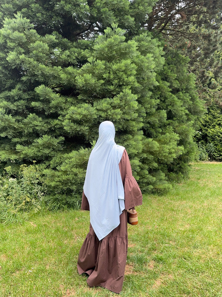 Modest Flowy Cotton Maxi Dress