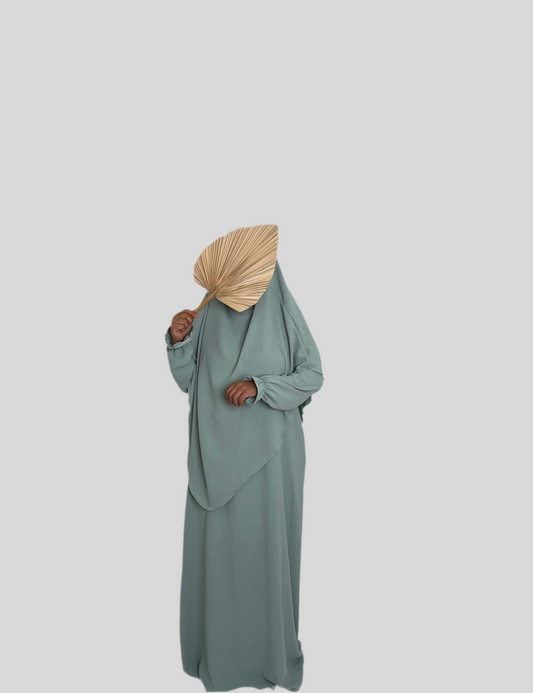 Mint Abaya & Khimar Set Mariya