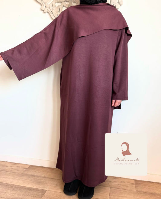 Abaya Cape winter Plum