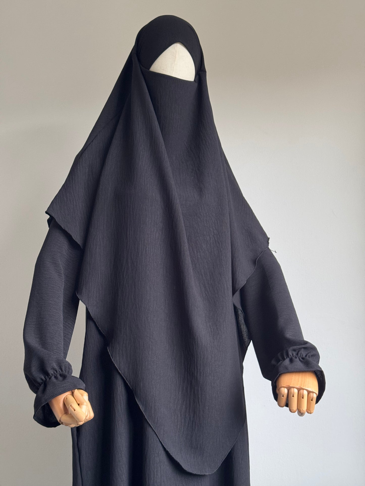 Black Abaya & Khimar Set Mariya
