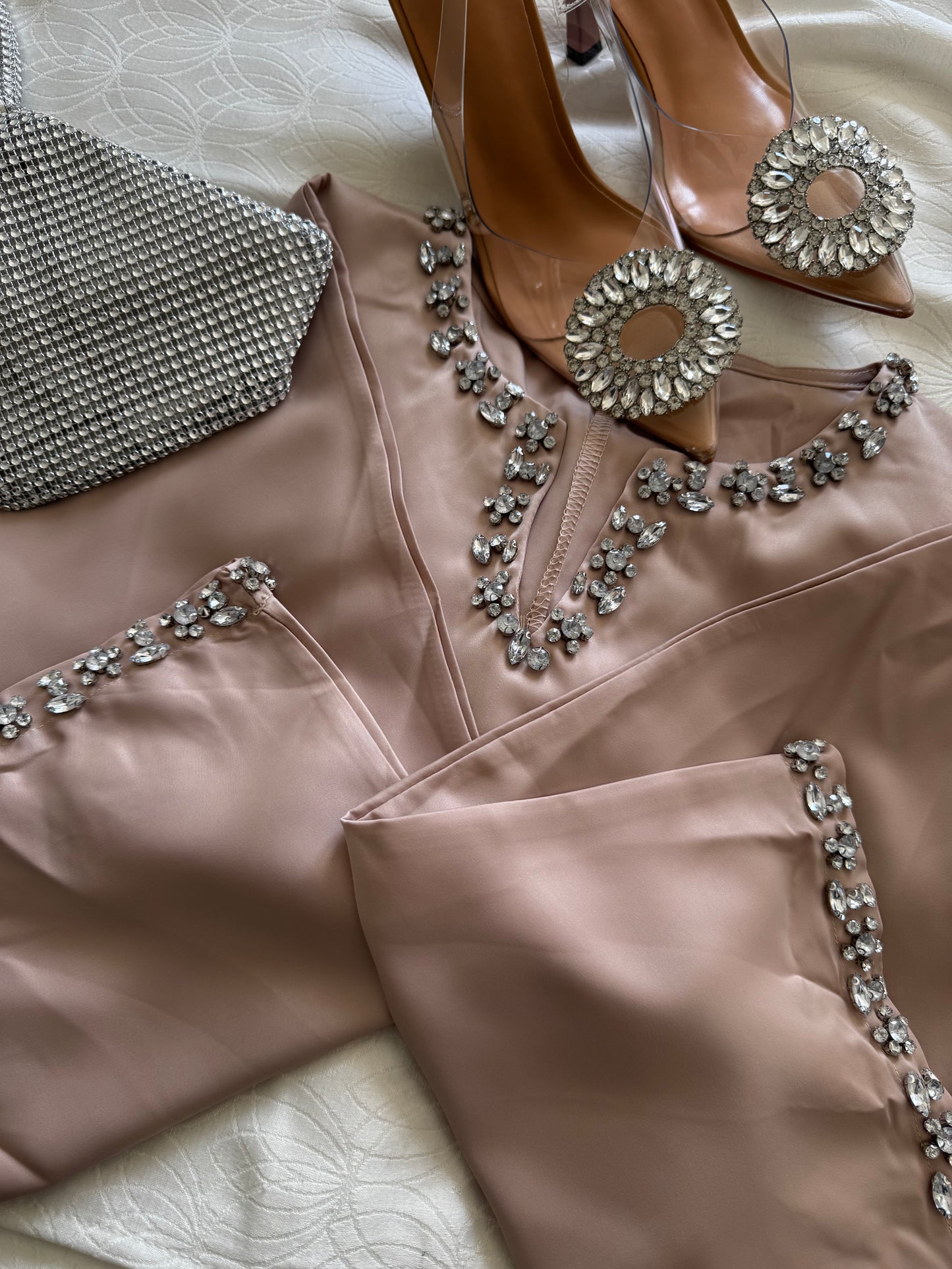Pinky Champagne Abaya ALYA