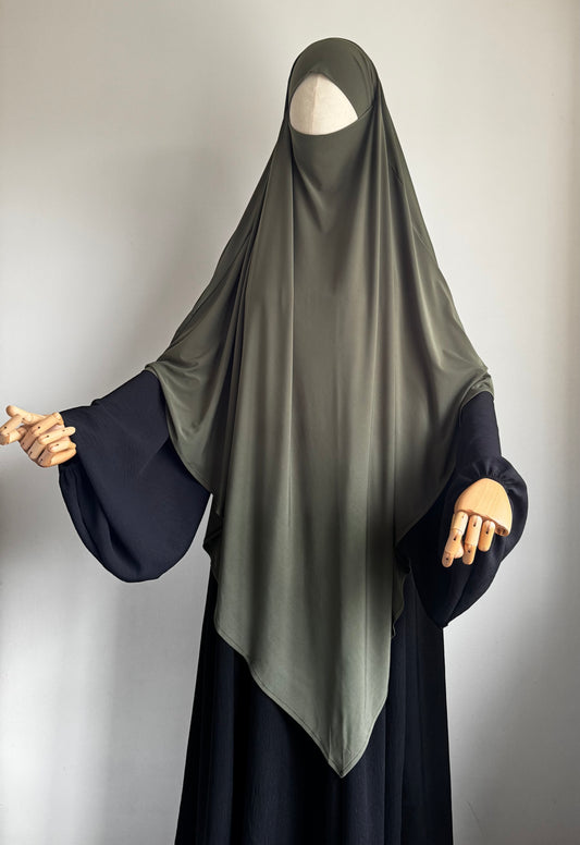 Maxi Kaki Premium Jersey Khimar